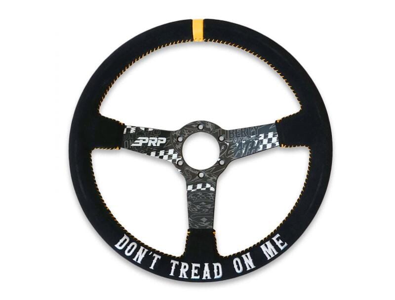 PRP Seats — Don’t Tread on Me Deep Dish Suede Steering Wheel