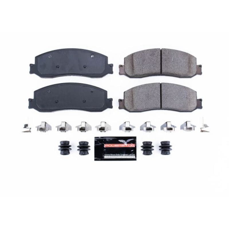 PowerStop — PowerStop - Z23 Daily Driver Carbon-Fiber Ceramic Brake Pads with Hardware Kit
