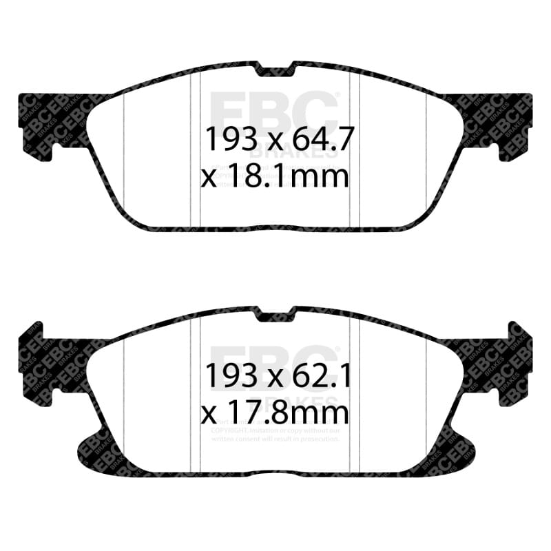 EBC — Redstuff Ceramic Low Dust Brake Pads