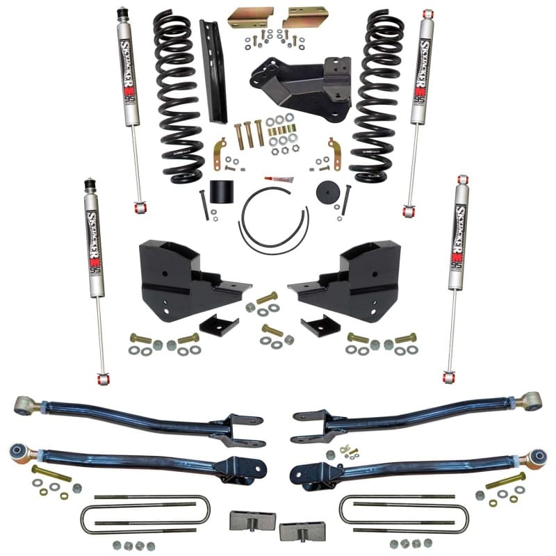 Skyjacker — 4 in. Suspension Lift Kit with 4-Link Conversion and M95 Monotube Shocks.