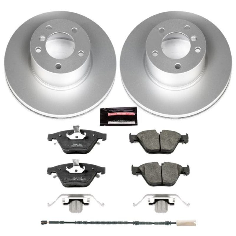 PowerStop — Genuine Geomet Coated Rotor and Carbon-Fiber Ceramic Brake Pad Kit