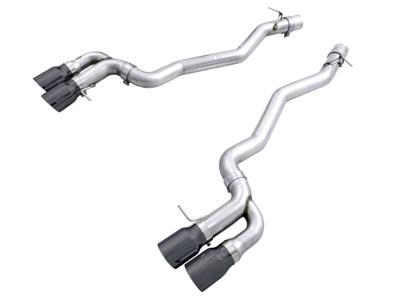 AWE Tuning — AWE Track Edition Axle-back Exhaust for BMW F90 M5 - Diamond Black Tips