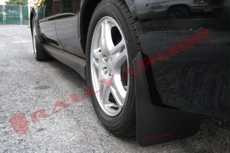 Rally Armor — Black Mud Flap/Red Logo