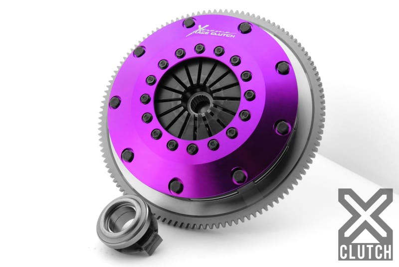 XCLUTCH — Clutch Kit Inc Chromoly Flywheel; 8"  Twin Solid Ceramic Clutch Discs
