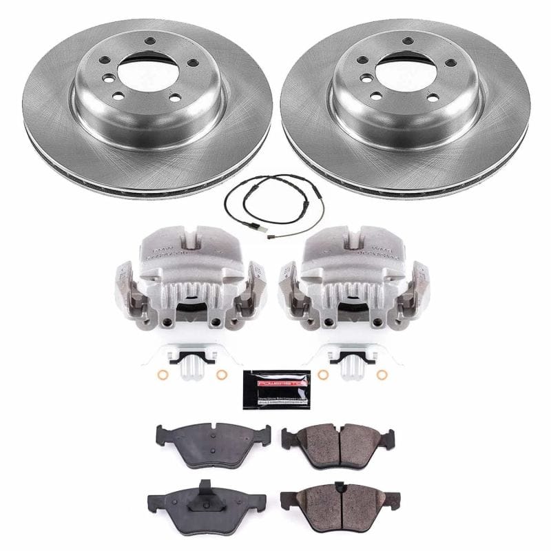 PowerStop — OE Stock Replacement Low-Dust Ceramic Brake Pad, Rotor and Caliper Kit