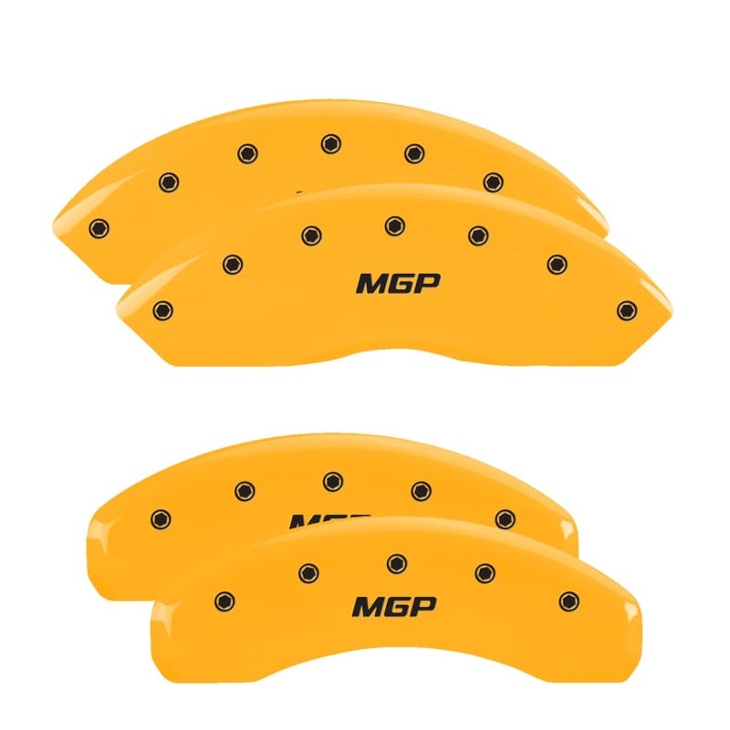 MGP — MGP 4 Caliper Covers Engraved Front & Rear MGP Yellow finish black ch
Caliper Covers
