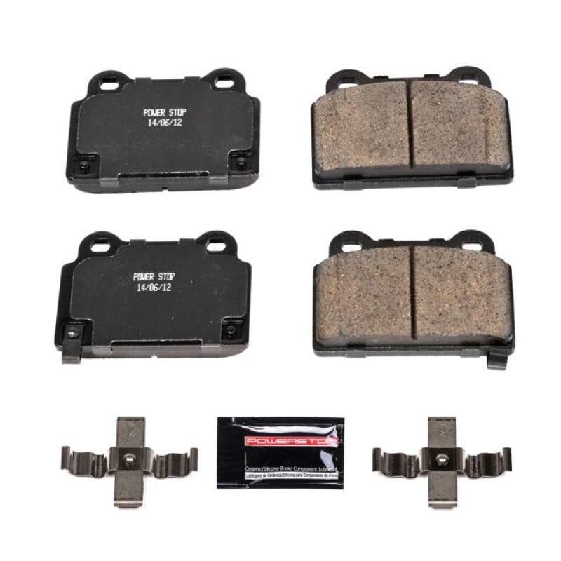 PowerStop — PowerStop - Z23 Daily Driver Carbon-Fiber Ceramic Brake Pads with Hardware Kit