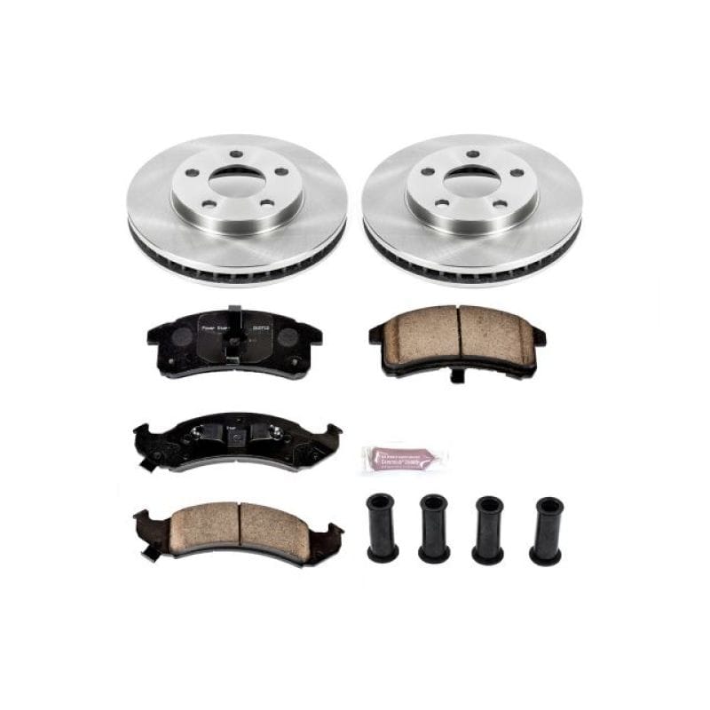 PowerStop — OE Stock Replacement Low-Dust Ceramic Brake Pad and Rotor Kit