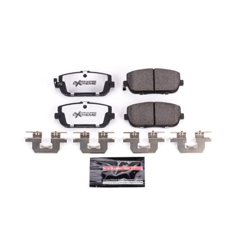 PowerStop — PowerStop - Z26 Performance Carbon-Fiber Ceramic Brake Pads with Hardware Kit