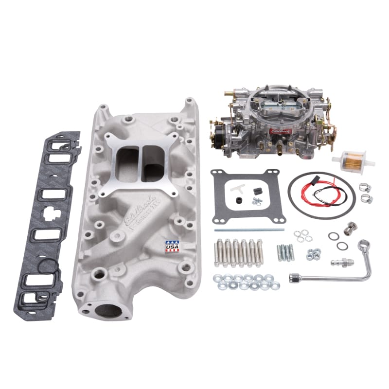 Edelbrock — Single-Quad Manifold And Carb Kit