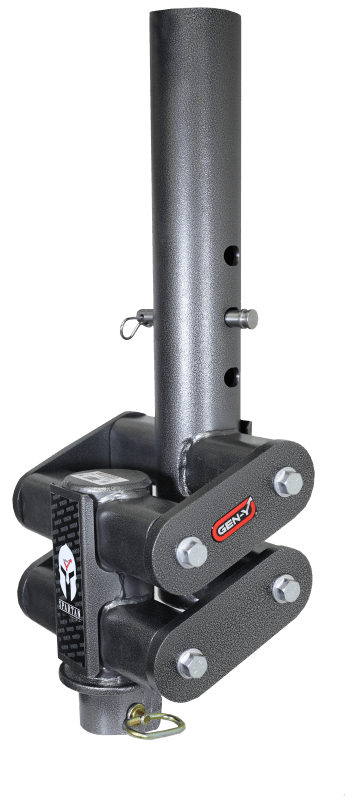 GEN-Y Hitch — Gen-Y Spartan Torsion-Flex 5in Offset 4in RD Tube Gooseneck 2-5/16in Coupler Standard Height
Gooseneck Hitch