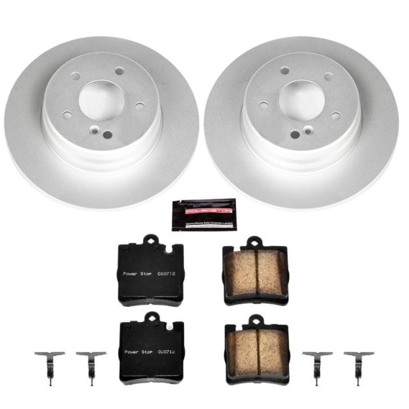 PowerStop — Genuine Geomet Coated Rotor and Carbon-Fiber Ceramic Brake Pad Kit
