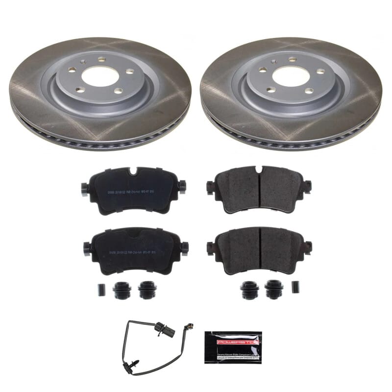 PowerStop — Semi-Coated Rotor and Low-Dust Ceramic Brake Pad Kit