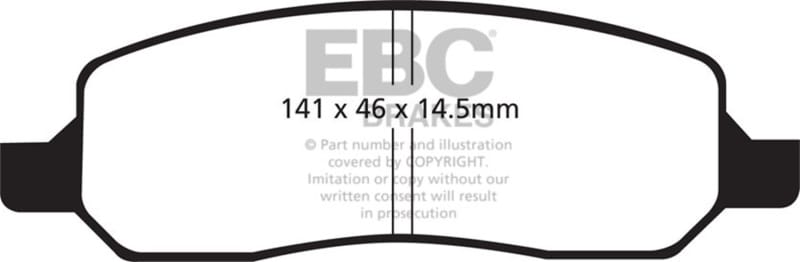 EBC — EBC 06-09 Buick Lucerne 3.8 Ultimax2 Rear Brake Pads
Disc Brake Pad