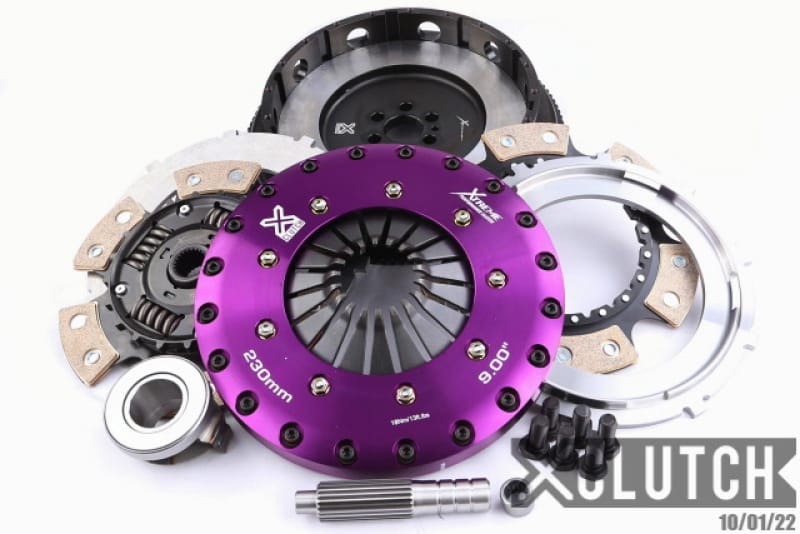 XCLUTCH — Clutch Kit Inc Chromoly Flywheel; 9" Twin Sprung Ceramic Clutch Discs