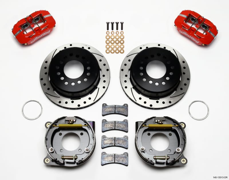 Wilwood — KIT,REAR,DISC/DRUM,BOP,2.75 OFFSET 1PC 11.00,SRP,RED