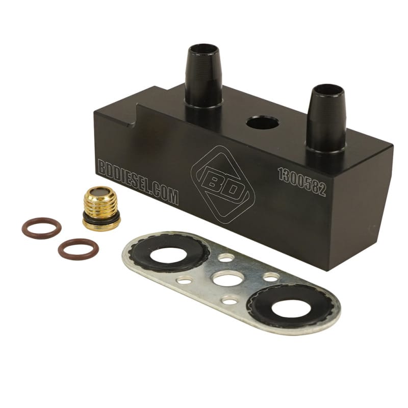BD Diesel — Transmission Oil Cooler Bypass Tube Eliminator Kit
