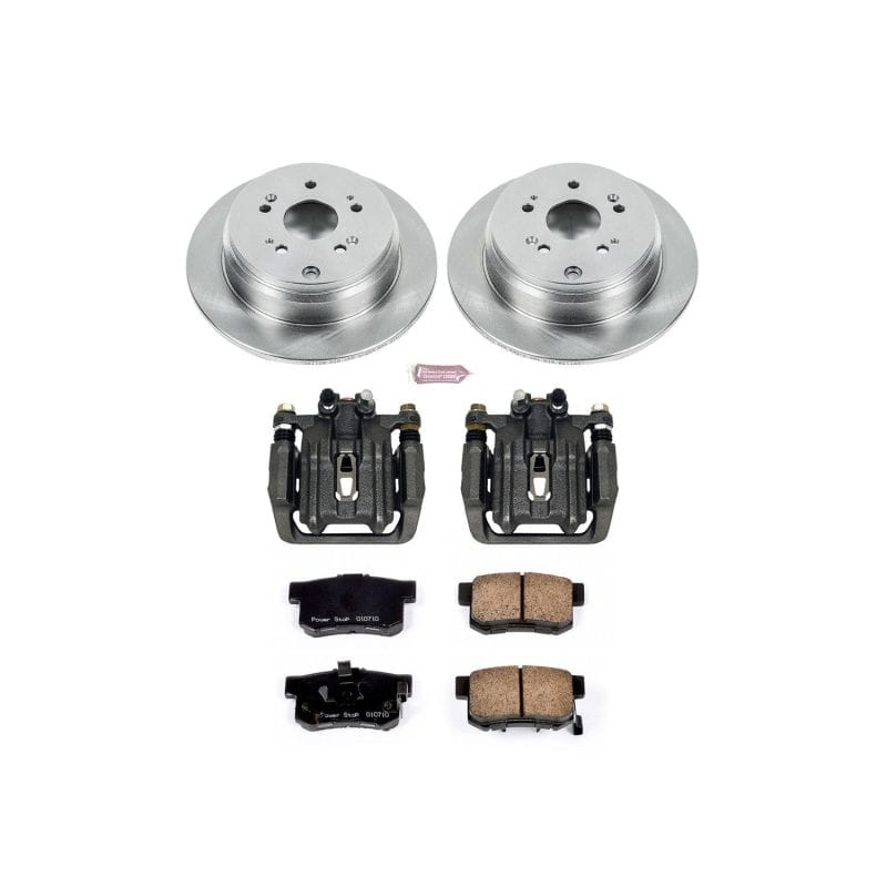 PowerStop — OE Stock Replacement Low-Dust Ceramic Brake Pad, Rotor and Caliper Kit