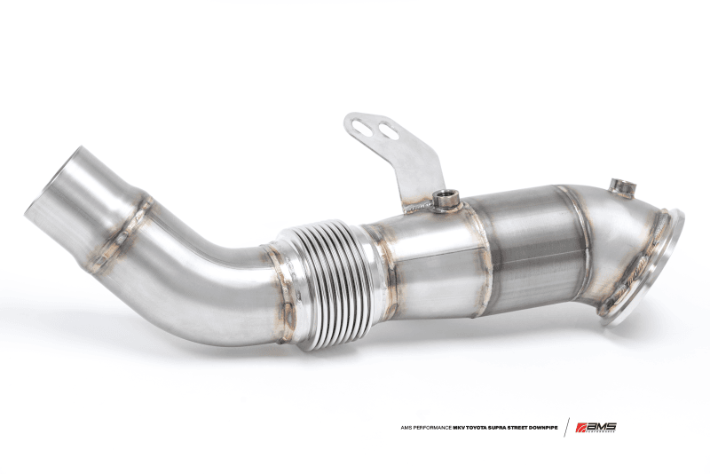 AMS — AMS Toyota GR Supra Street Downpipe w/ EPA-verified Ultra High Flow GESI Cat