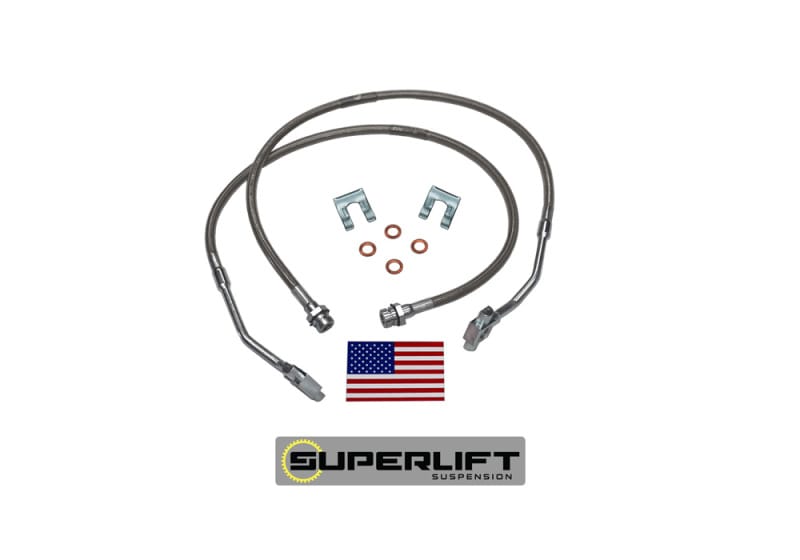 Superlift — Bullet Proof Brake Hose - Front - 79-86 GM PU/Blazer/Suburban w/ 8-12" Lift
Bullet Proof Brake Hose-Front-79-86 GM PU/Blazer/Suburban w/8-12in. Lift