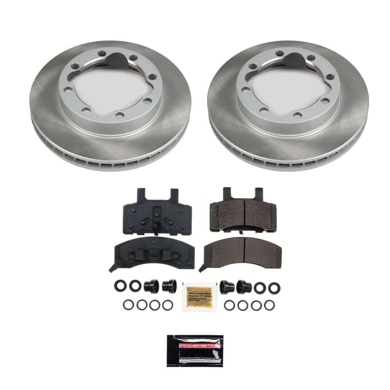 PowerStop — Semi-Coated Rotor and Low-Dust Ceramic Brake Pad Kit