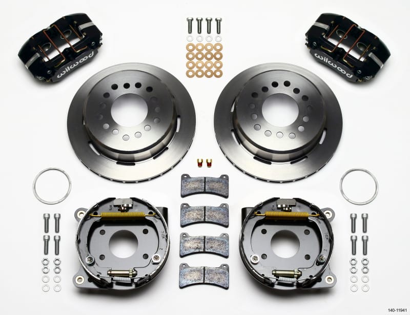 Wilwood — KIT,REAR,DISC/DRUM,AMC,2.60 OFFSET 1PC 11.00,BLACK POWDER COAT