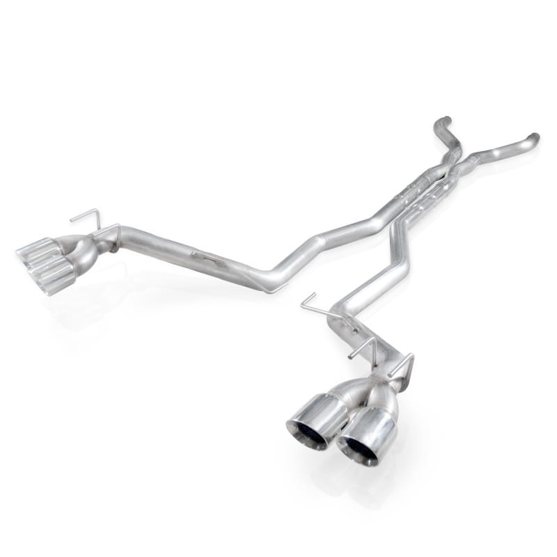 Stainless Works — Stainless Works Catback Dual Chambered Round Non-Perfed Cores Factory Connect