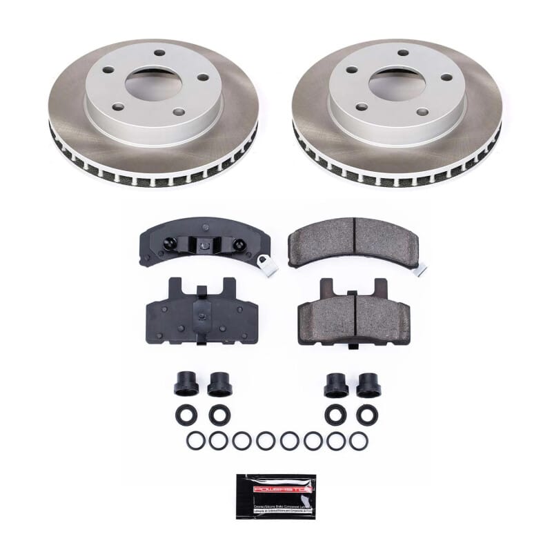 PowerStop — Semi-Coated Rotor and Low-Dust Ceramic Brake Pad Kit