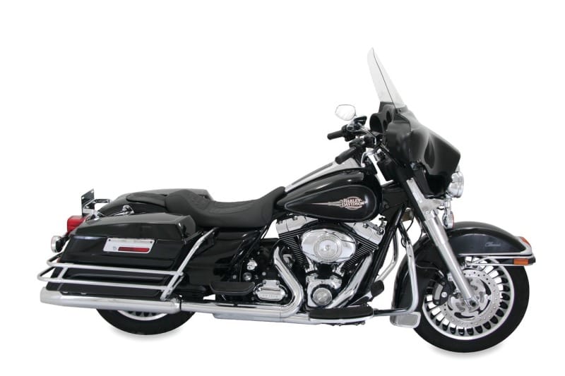 Mustang Motorcycle — Mustang 08-21 Harley Electra Glide Std,Rd Glide Rd King,Str Glide Fender Bib Diamond Stitch - Black
