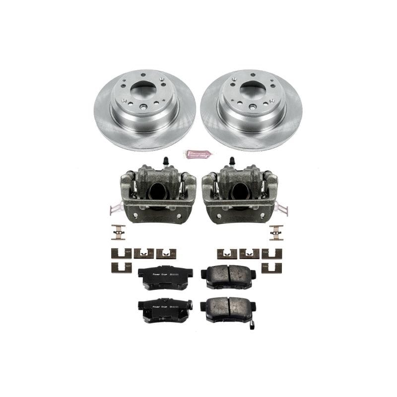 PowerStop — OE Stock Replacement Low-Dust Ceramic Brake Pad, Rotor and Caliper Kit