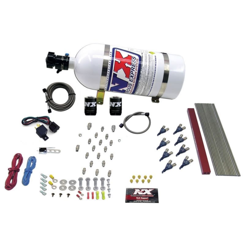 Nitrous Express — 8 CYLINDER LT1, LS1 PRO PIRANHA NOZZLE GAS WITH 10LB BOTTLE
Nitrous Oxide Injection System Kit