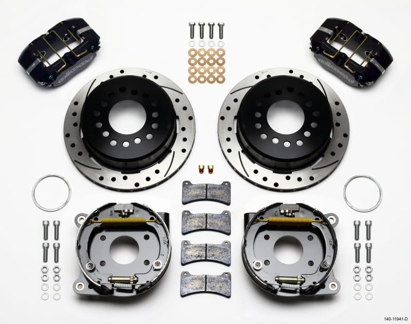 Wilwood — KIT,REAR,DISC/DRUM,AMC,2.60 OFFSET 1PC 11.00,SRP,BLACK POWDER COAT