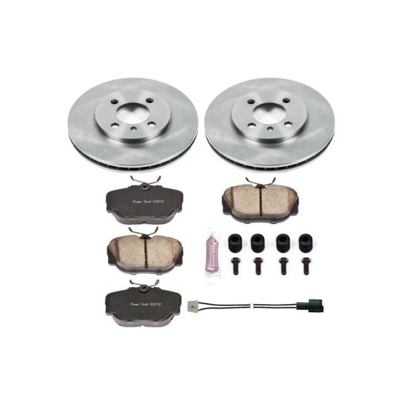 PowerStop — OE Stock Replacement Low-Dust Ceramic Brake Pad and Rotor Kit
