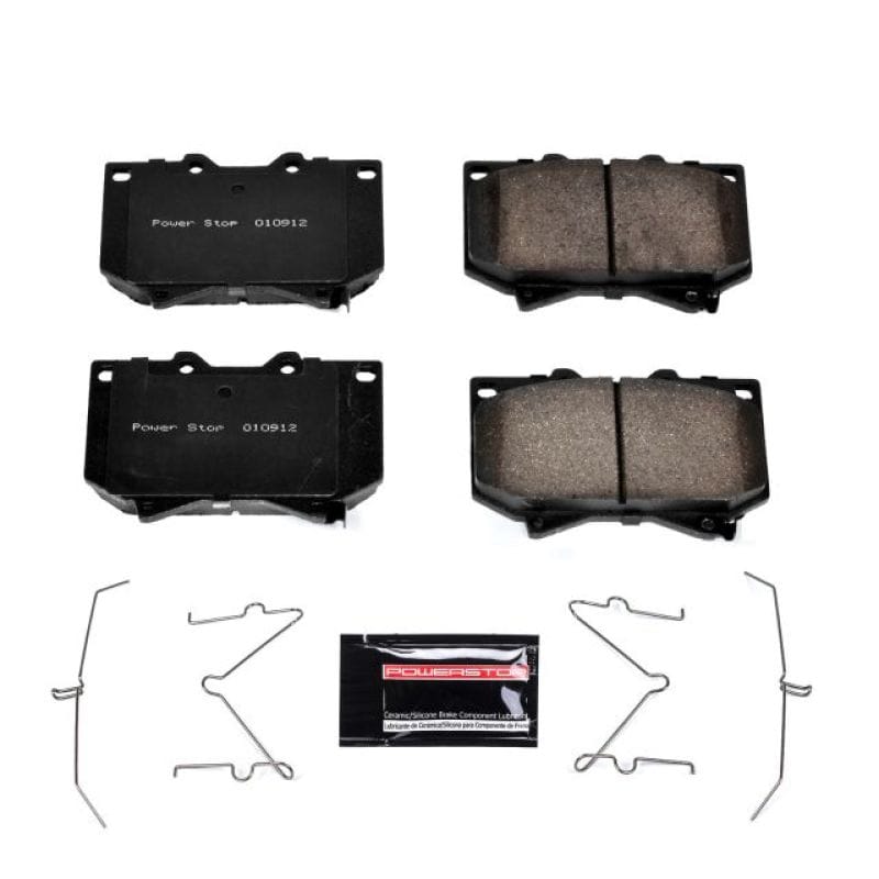 PowerStop — PowerStop - Z23 Daily Driver Carbon-Fiber Ceramic Brake Pads with Hardware Kit