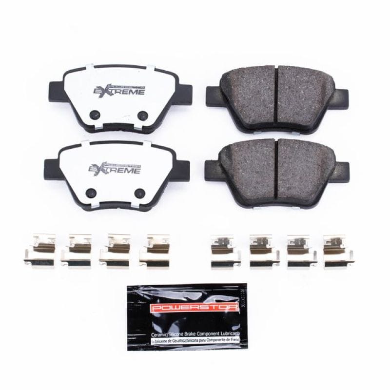 PowerStop — PowerStop - Z26 Performance Carbon-Fiber Ceramic Brake Pads with Hardware Kit