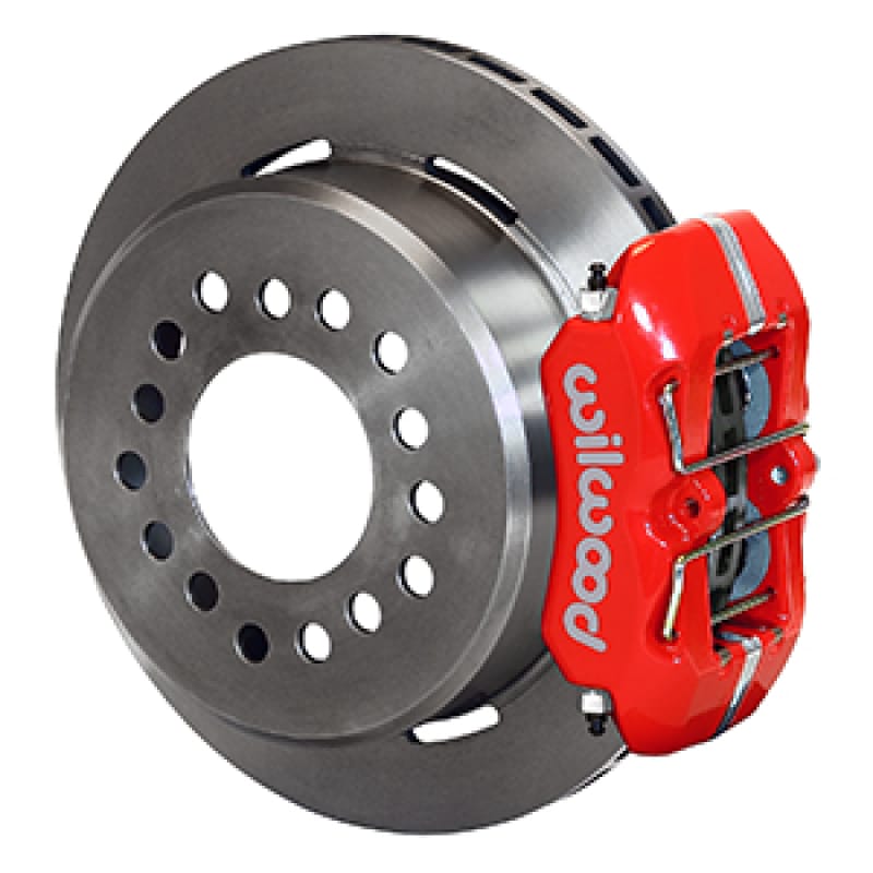 Wilwood — KIT,REAR,DISC/DRUM,12 BOLT,2.75/2.81 OFF 1PC 11.00,STAGGERED MT,RED