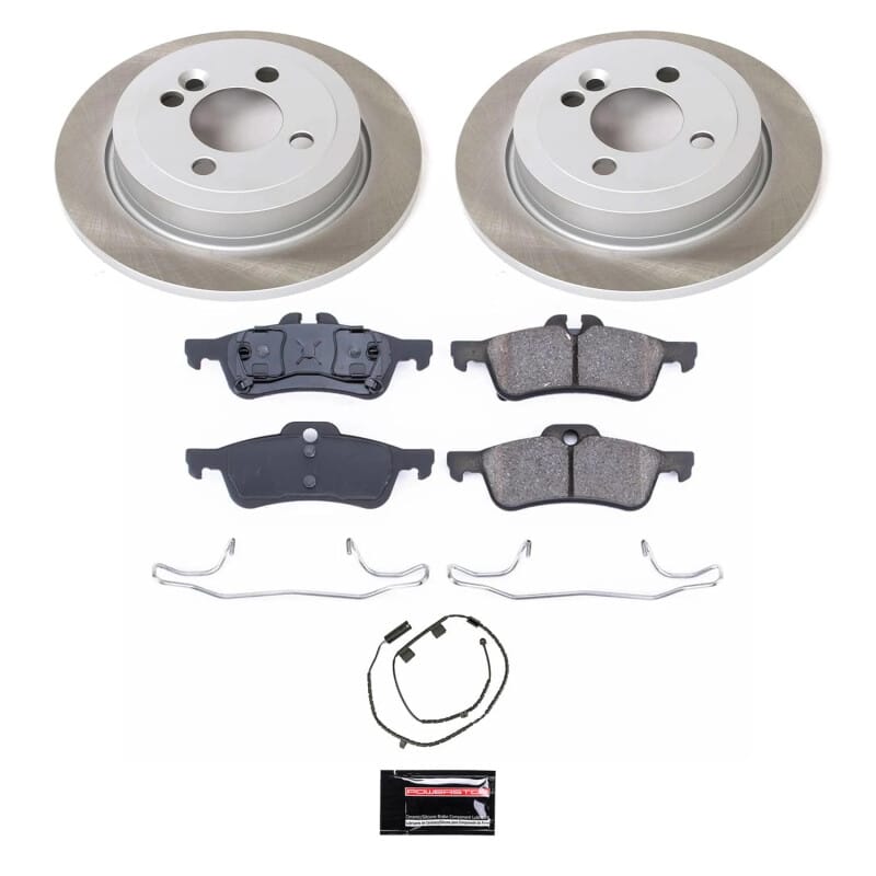 PowerStop — Semi-Coated Rotor and Low-Dust Ceramic Brake Pad Kit
