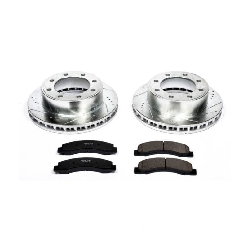 PowerStop — Z23 Daily Driver Carbon-Fiber Ceramic Brake Pad and Drilled & Slotted Rotor Kit