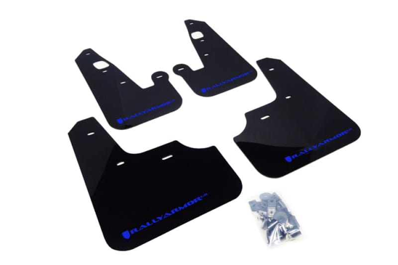 Rally Armor — Black Mud Flap/Blue Logo