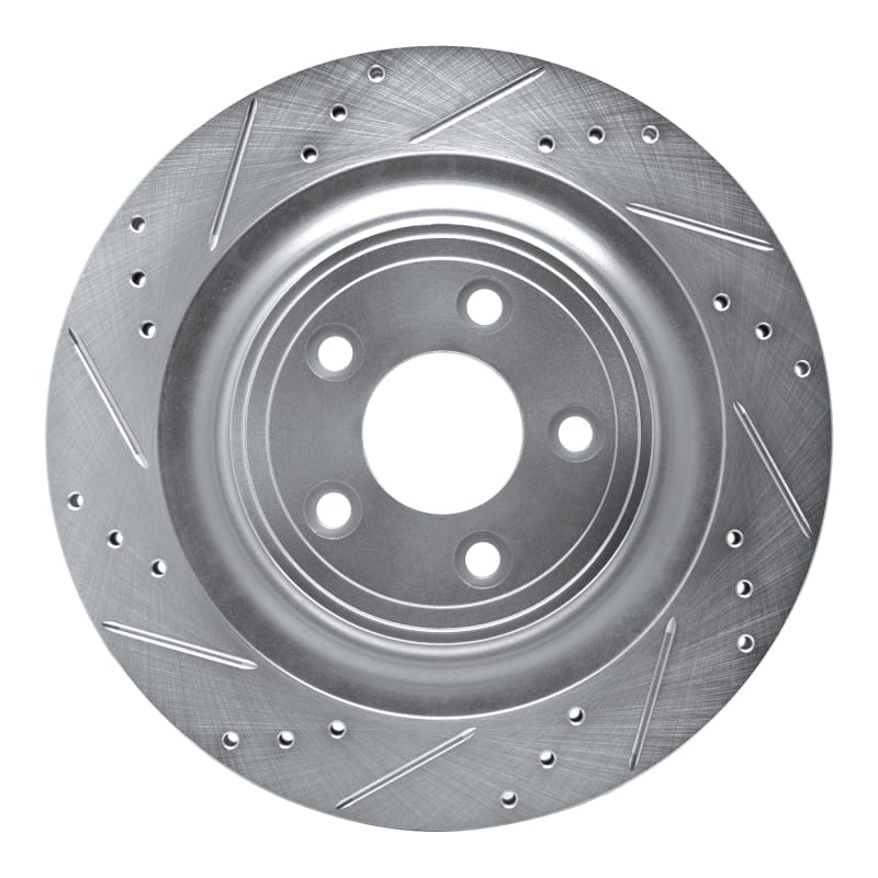 R1 Concepts — R1 Concepts Brake Rotor Drilled and Slotted Silver