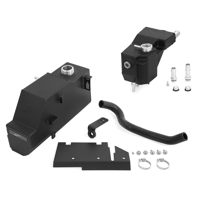 Mishimoto — Aluminum Degas Tank Kit, Black, fits Ford 6.7L Powerstroke 2011-2019