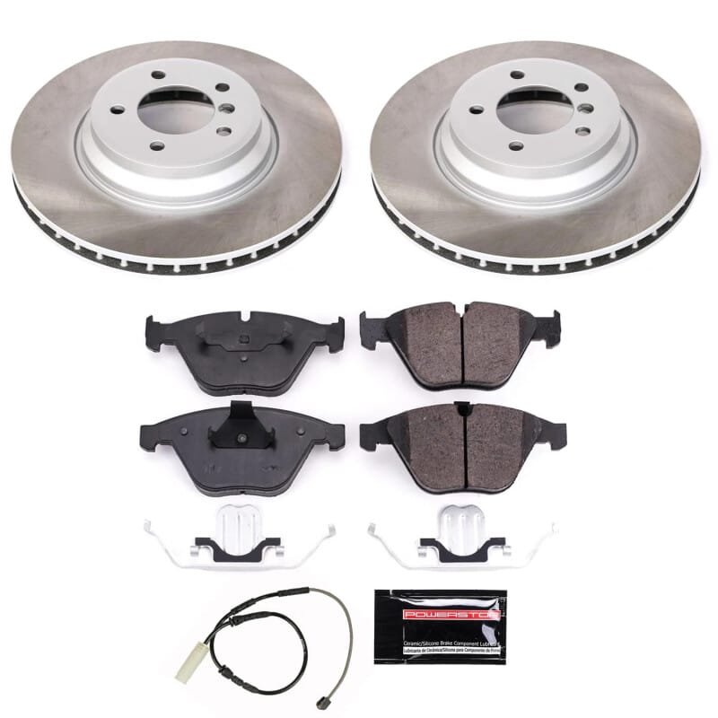 PowerStop — Semi-Coated Rotor and Low-Dust Ceramic Brake Pad Kit