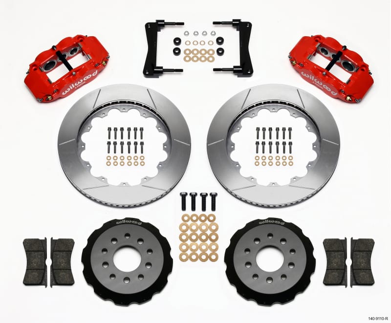 Wilwood — KIT,FRONT,MUSTANG,2005,FNSL6R,14.00 ROTOR,RED