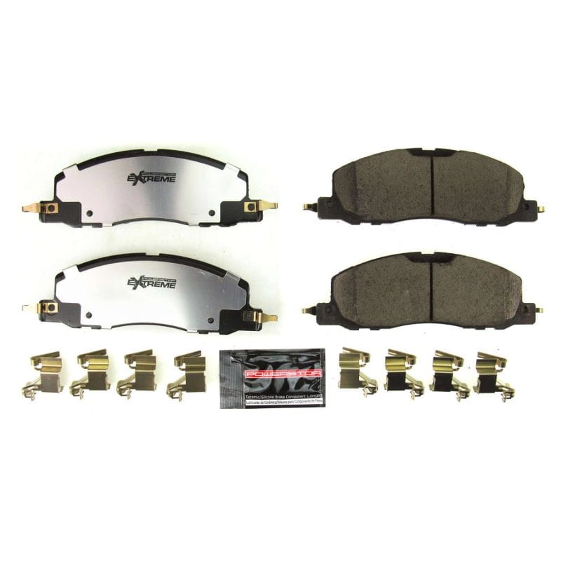 PowerStop — PowerStop - Z36 Truck and SUV Carbon-Fiber Ceramic Brake Pads with Hardware Kit