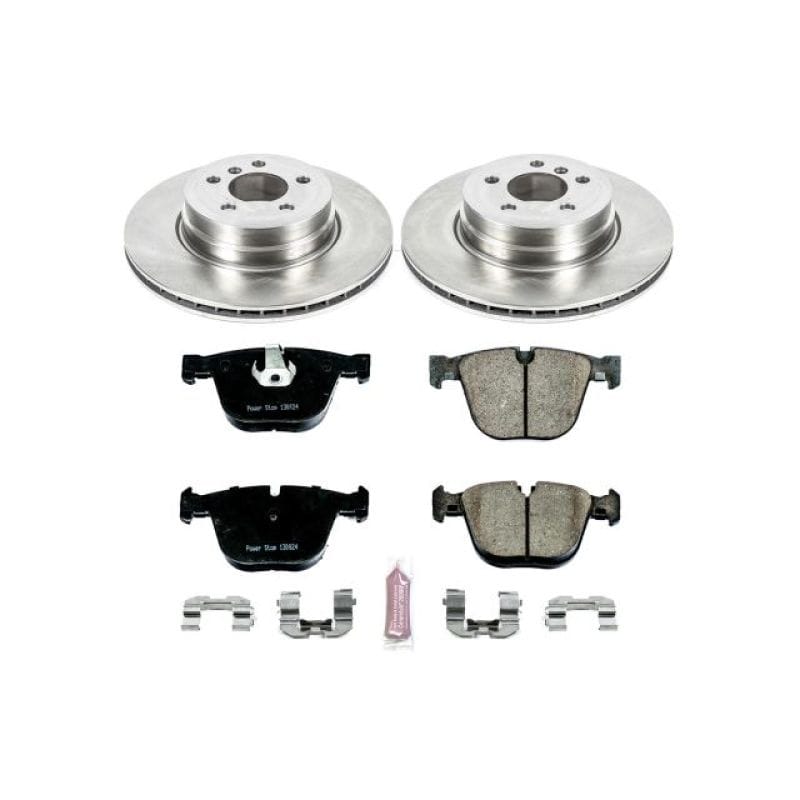 PowerStop — OE Stock Replacement Low-Dust Ceramic Brake Pad and Rotor Kit