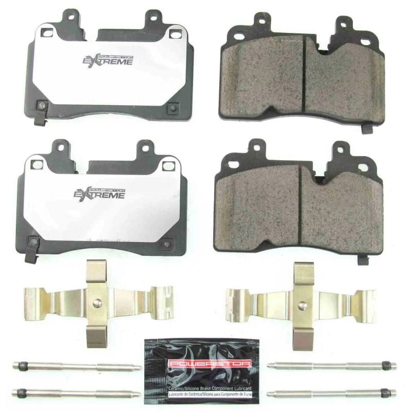 PowerStop — PowerStop - Z26 Performance Carbon-Fiber Ceramic Brake Pads with Hardware Kit