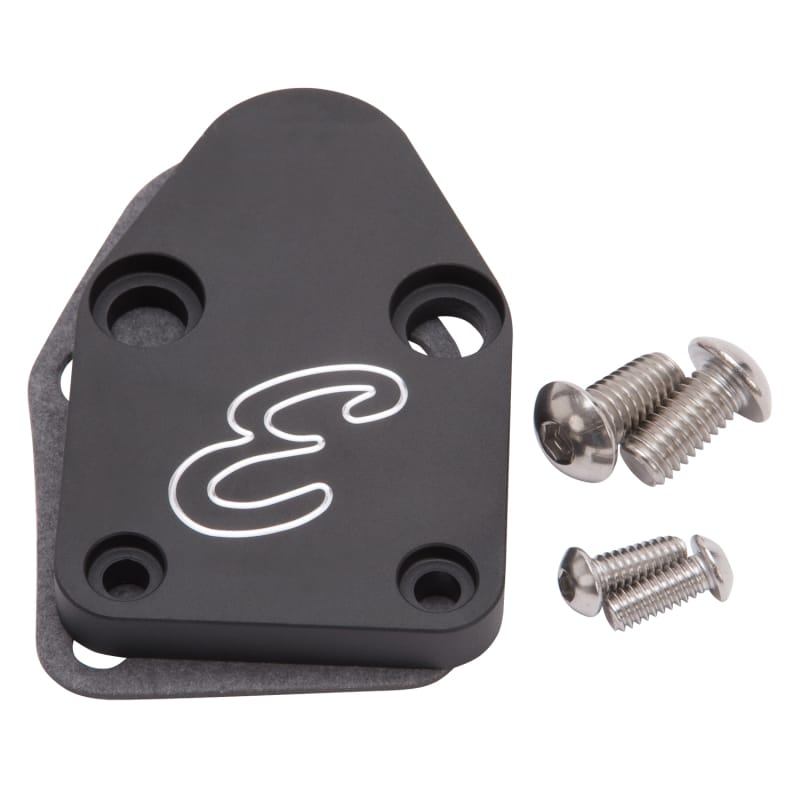 Edelbrock — Mechanical Fuel Pump Block-Off Plates for Small-Block Chevy
Fuel Pump Block-Off Plate