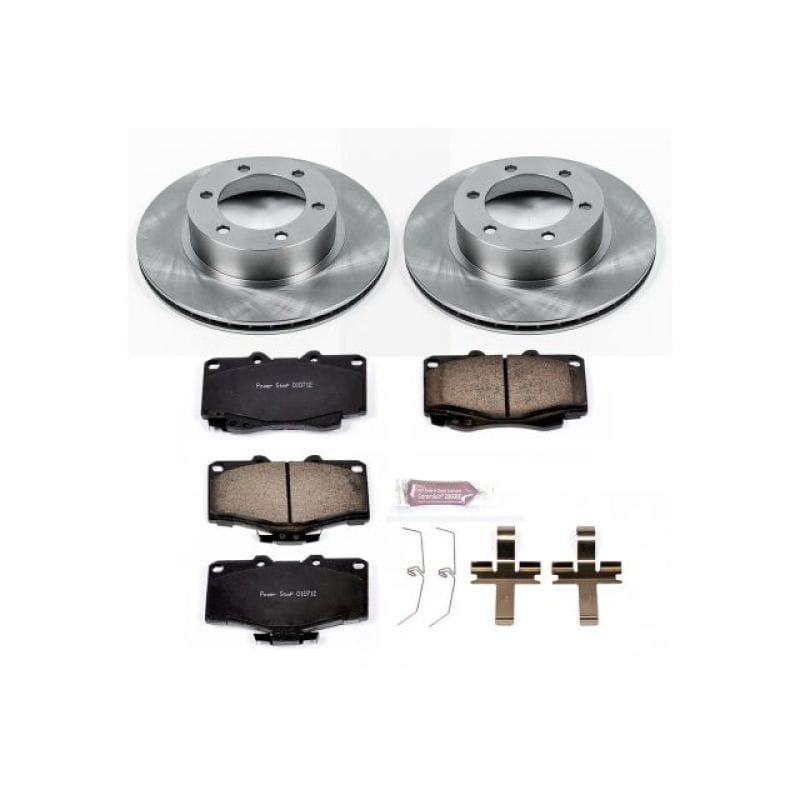 PowerStop — OE Stock Replacement Low-Dust Ceramic Brake Pad and Rotor Kit