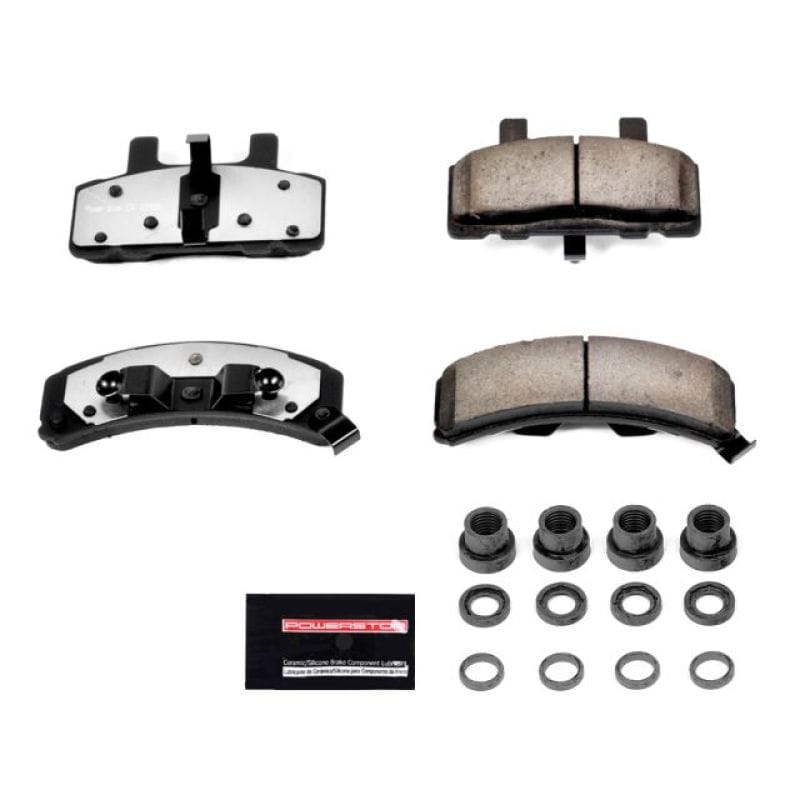 PowerStop — PowerStop - Z36 Truck and SUV Carbon-Fiber Ceramic Brake Pads with Hardware Kit