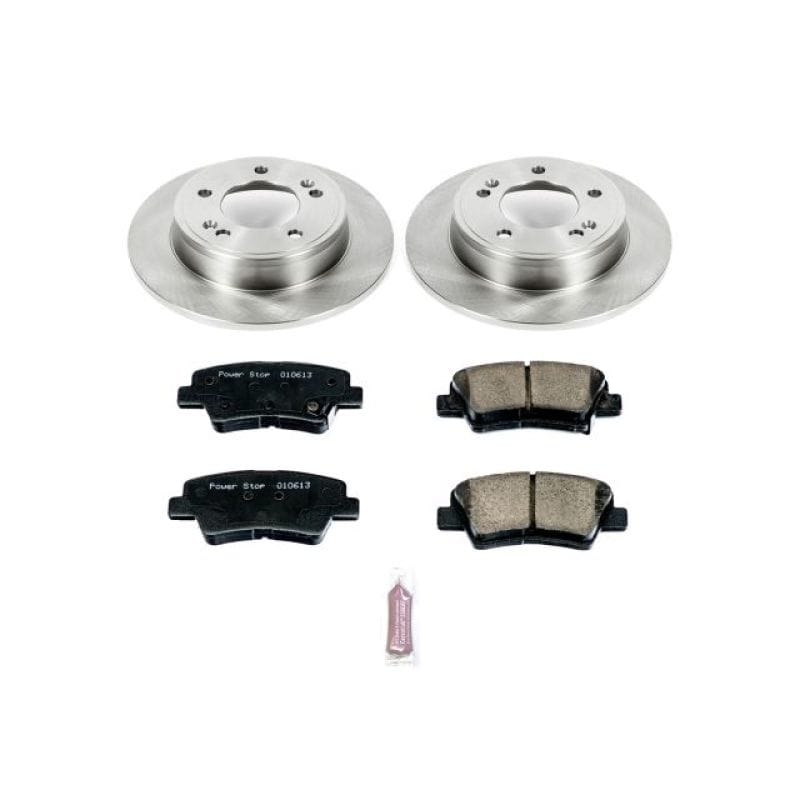 PowerStop — OE Stock Replacement Low-Dust Ceramic Brake Pad and Rotor Kit